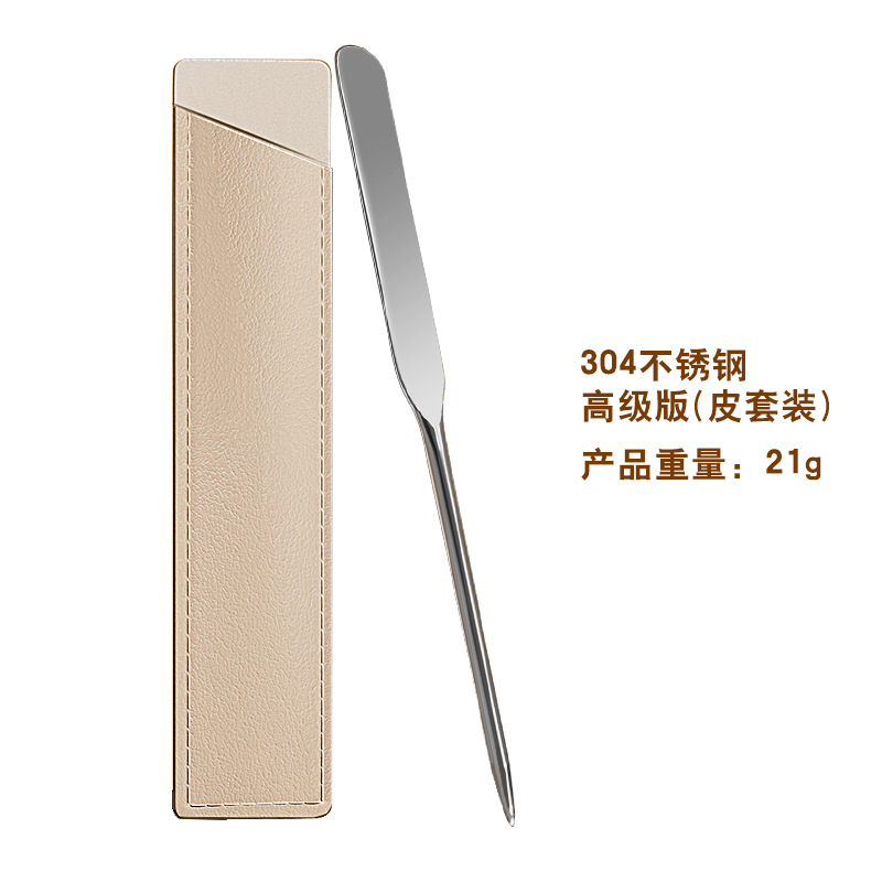 新品ファンデーションシャベルパレットステンレスネイル化粧パレットダブルヘッド撹拌ファンデーションスクレーパーセット