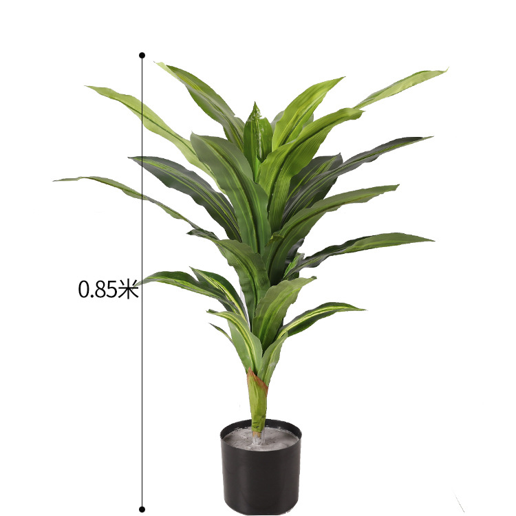 Simulación de estilo europeo de decoración de paisajismo de plantas Simulación de girasol de cola suelta interior y exterior árbol falso planta verde decoración de adorno en maceta