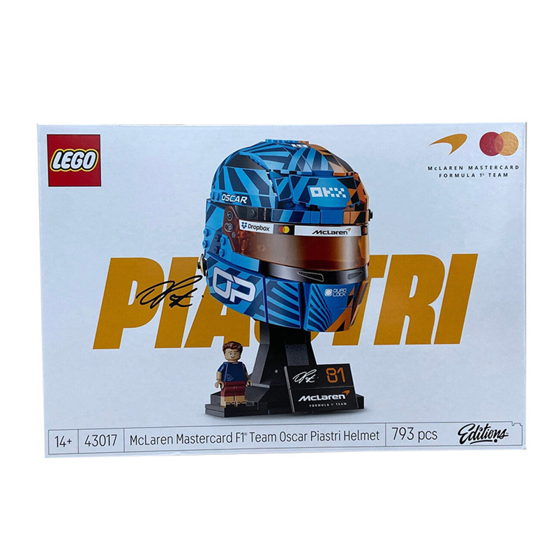 LEGO 43017 McLaren MasterCard F1 Oscar Piastri Helmet Building Block Toy LEGO 43017 McLaren MasterCard F1 Oscar Piastri Helmet Building Block Toy
