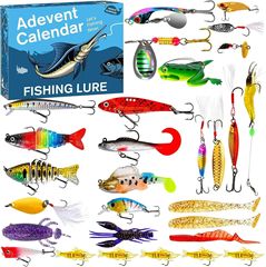 24 Days Lures Advent Calendar圣诞节降临路亚渔具盲盒礼物套装
