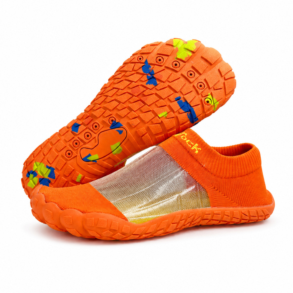 Zapatos de calcetines de verano transfronterizos de moda de punto vacío transpirable retroceso zapatos de playa ensanchados fábrica directa