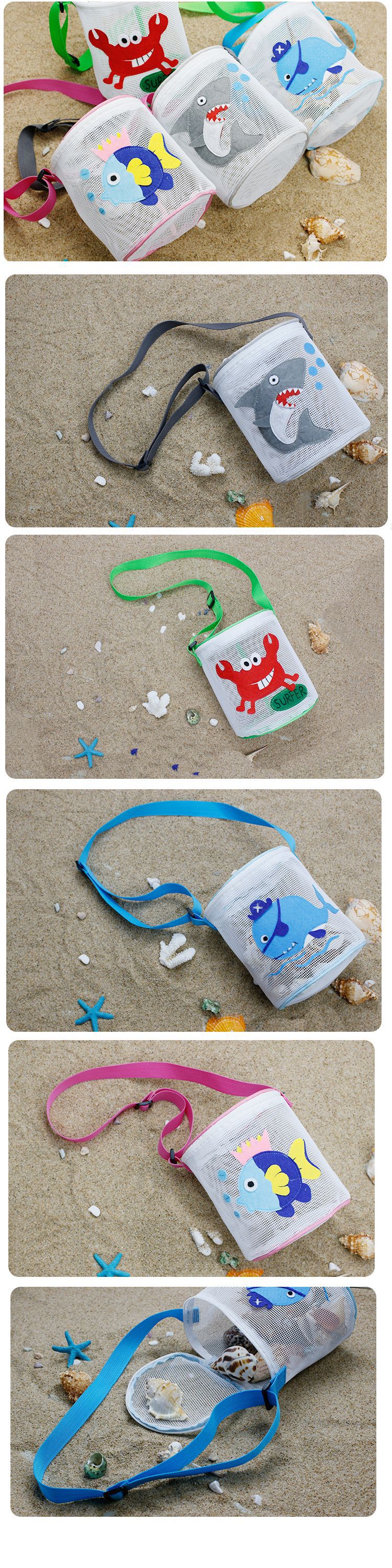 Kinder Mittel PVC Tier Unterwasserwelt Ferien Reißverschluss Strandtasche display picture 3