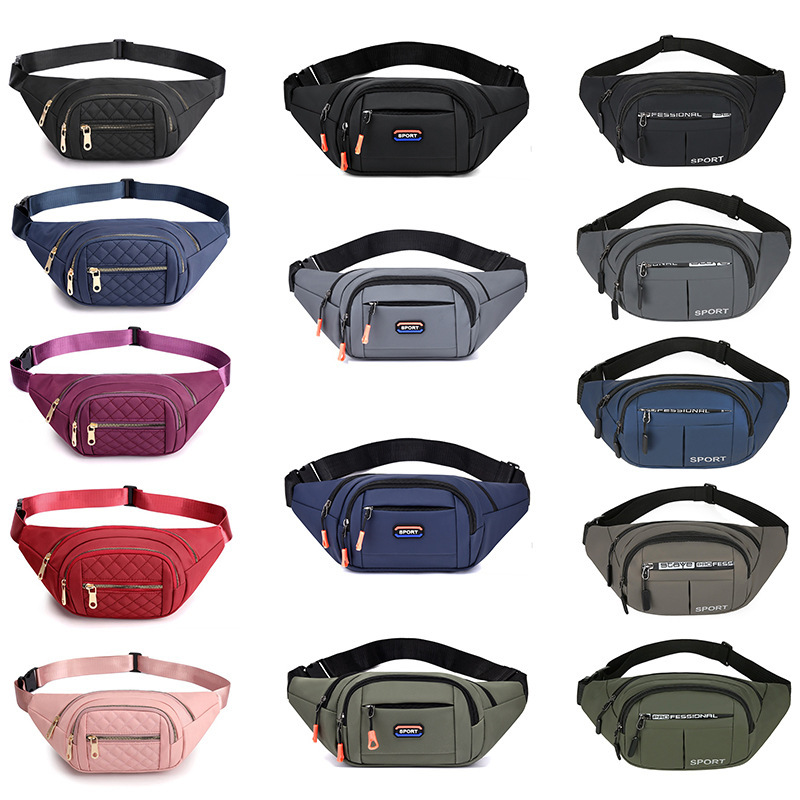 New Style Waist Bag for Men and Women Outdoor Travel Fashion Matchinging Waist Bag Shoulder Bag Mountaineering Sports Cross-Body Chest Bag Multi-Layer Cross-Border