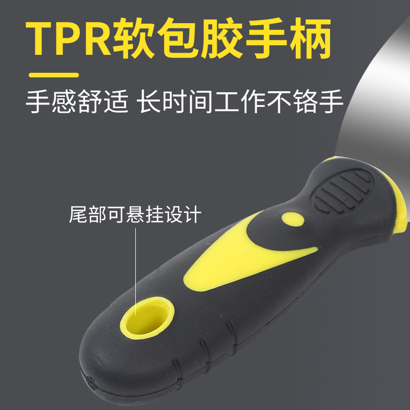 Cuchillo de masilla mayorista mango de pegamento cuchillo de masilla de acero inoxidable mango de plástico pala cuchillo de masilla mango de pegamento cuchillo de lote cuchillo raspadora de acero inoxidable