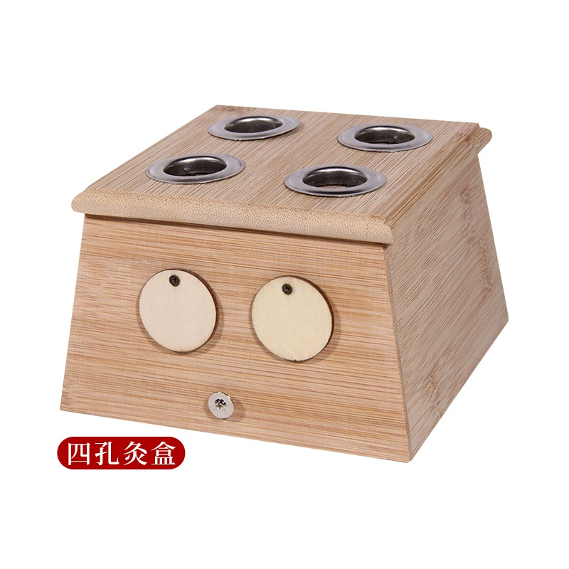Bamboo moxibustion box, universal wooden moxibustion jar, household moxibustion box, soles of foot moxibustion shoes, moxibustion equipment