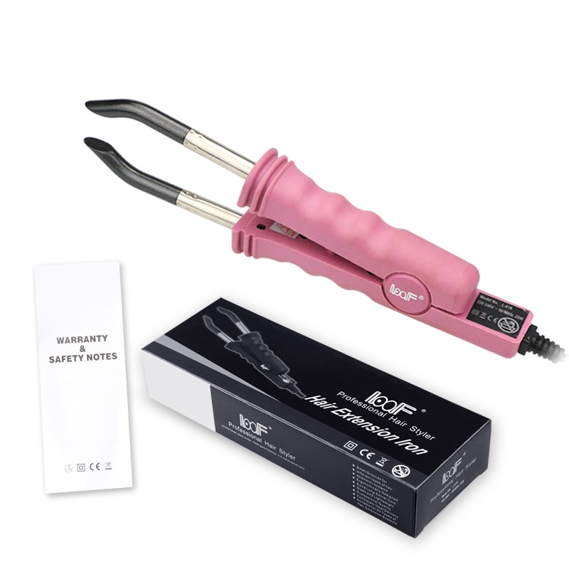 Fábrica al por mayor Loof extensión del pelo teflón calefacción traceless pelo extensión herramienta L-618 temperatura constante alicates de extensión del pelo