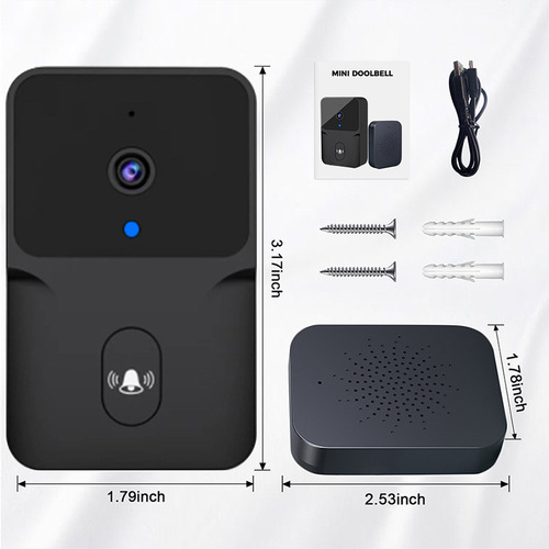 Low-power Tuya home intercom smart video WiFi wireless doorbell doodle cross-border visual doorbell