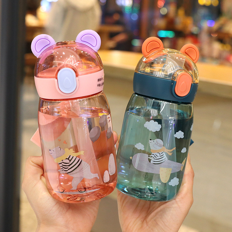 Charming and Cute Straw Cup, Durable for Summer Use, Baby, Primary School Student, Kindergarten Plastic Cup, 2023 New Arrival