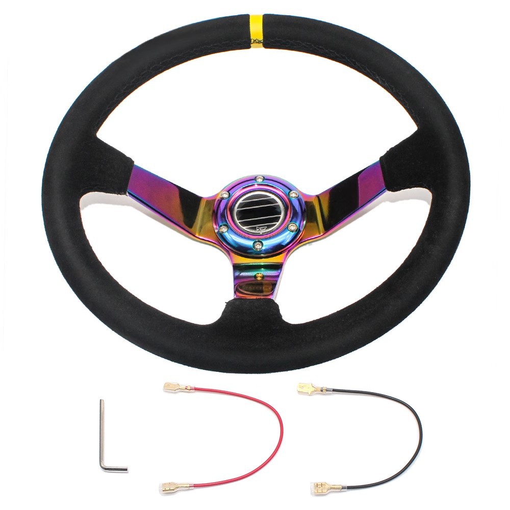 14 inch Sparco Universal Racing Deep Dish Steering Wheel
