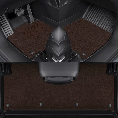 Ev Carpet 21-25 Models High-End – Universal Foot Pad - tpe-coffee-color-snow-upper-pad-thick-05cm-byd-song-plus2021-2025-dmi