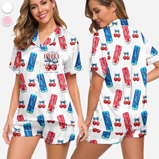 G 90309 Monkey Print Casual Pajamas Set ����ӡ���Ҿӷ�