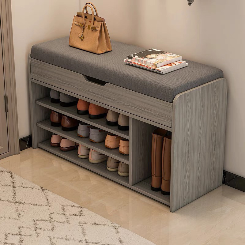 Taburete de cambio de zapatos en la puerta, estante para zapatos para el hogar, pequeño y estrecho, artefacto de ahorro de espacio, almacenamiento, uso de zapatos, taburete para sentarse a prueba de polvo