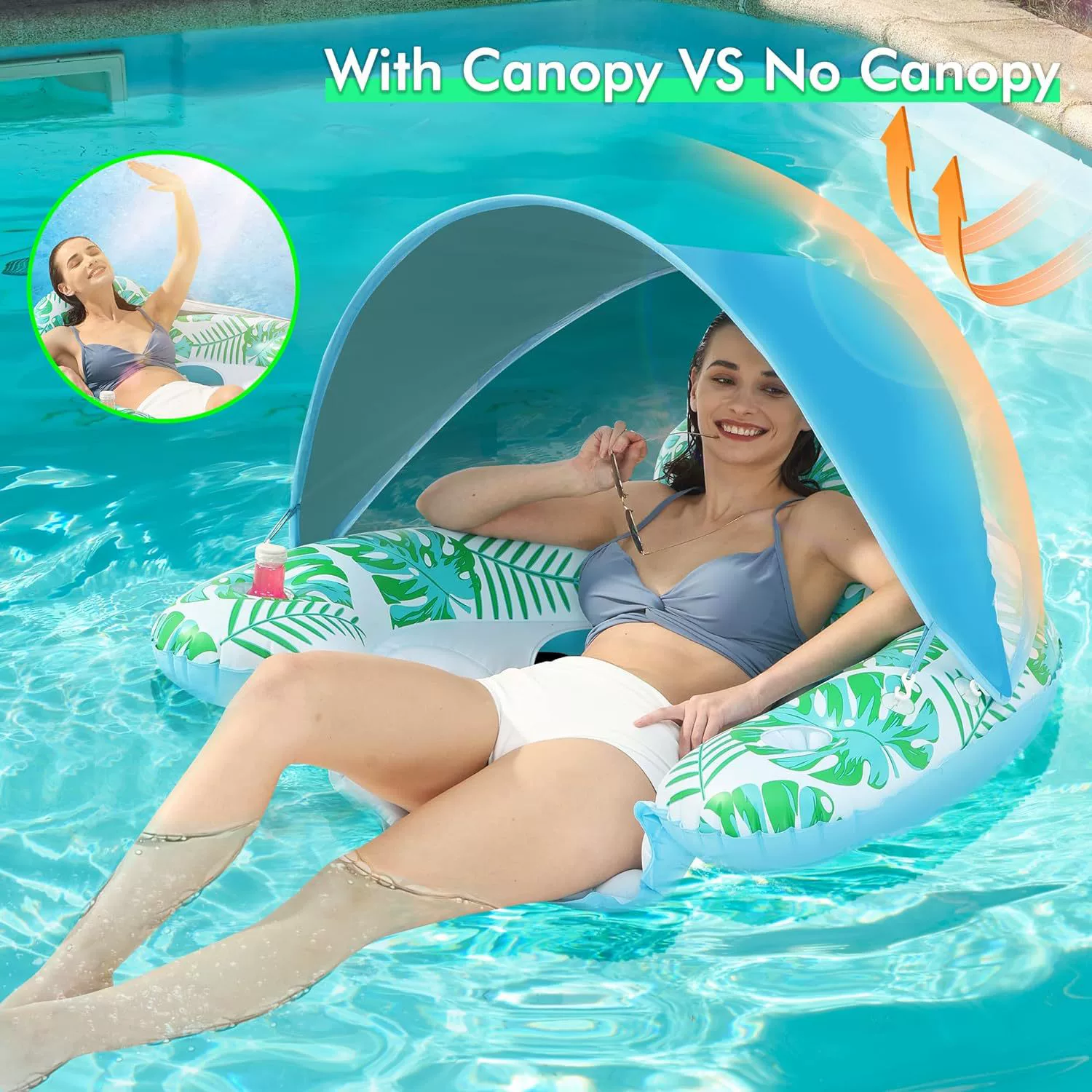 Надувная задняя спинка плавающий солнцезащитный крем D сиденье пляжный бассейн плавающий стул водяной диван солнечная ванна плавающий взвод