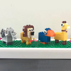 Children's Day Prize Building Blocks Assembled Pencil Sharpener Cartoon Animal Assembled Pencil Sharpener Student Kindergarten Gift