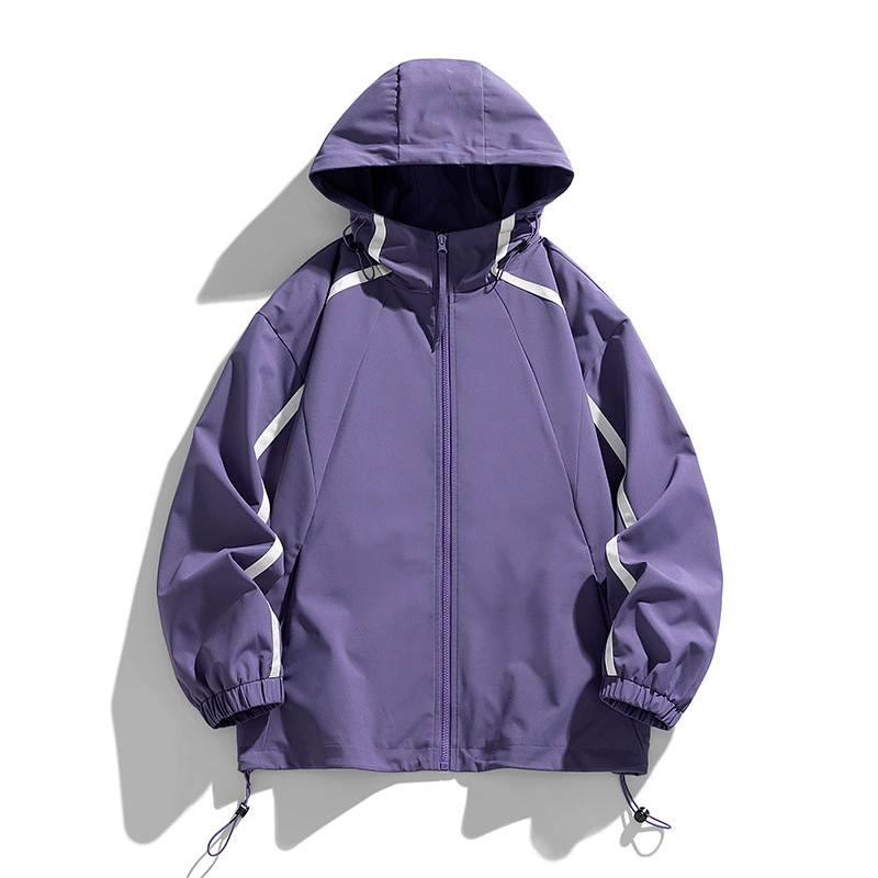 Ретро водонепроницаемая куртка с капюшоном для любимого для отдыха, oversize