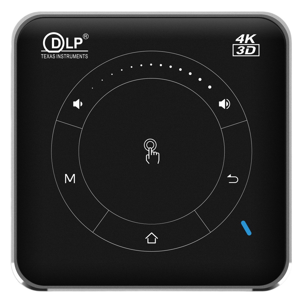 Transfronterizo HD DLP Home Office Proyector 4K portátil inteligente proyector 3D batería incorporada Comercio exterior caliente