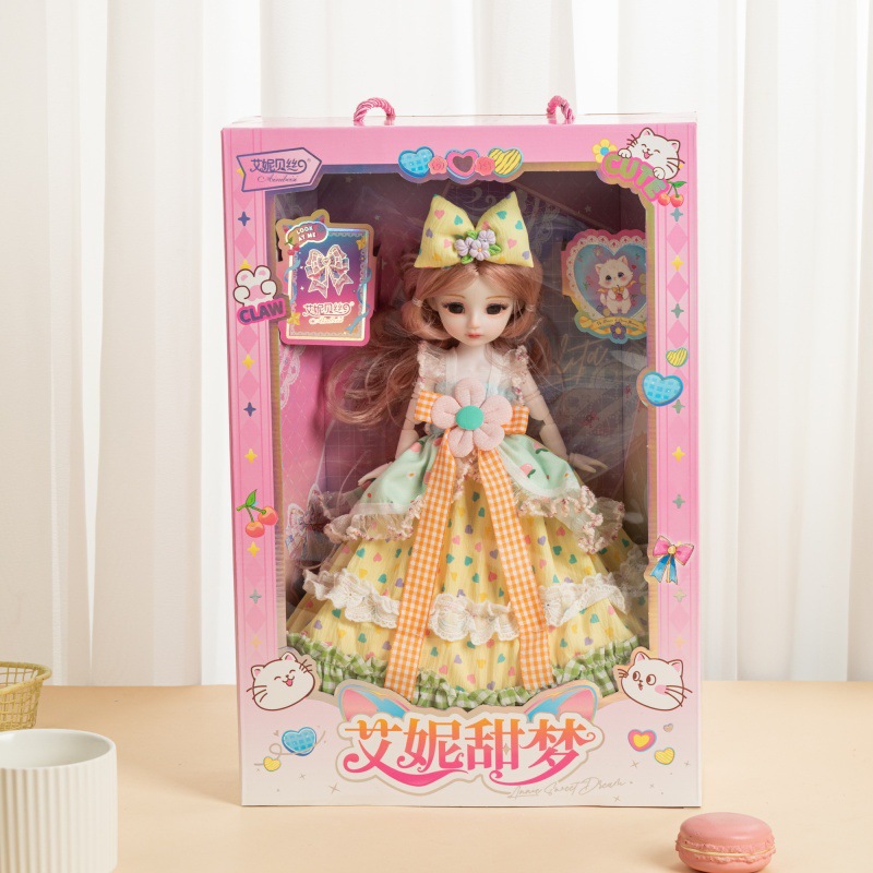Set Doll Portable Gift Box Barbie Doll Girl Toy Princess Doll Gift Birthday New Year Gift