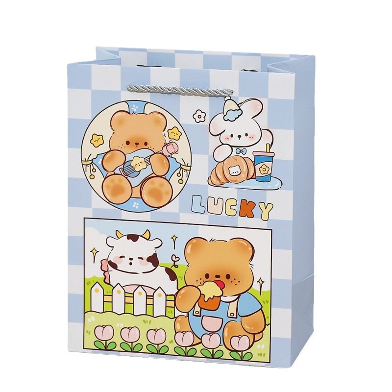 子供ギフトバッグ加工漫画ギフトバッグ美しい手提げ紙袋クリエイティブかわいい動物誕生日ギフトバッグ|undefined