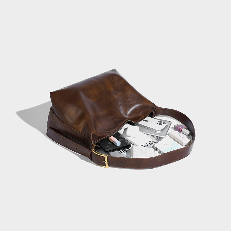 2024 New Large Capacity Soft Leather Tote Fashionable One Shoulder Crossbody with Great Elegance and Stylish Handheld_voghion.com