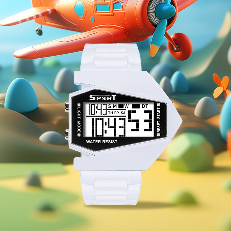 Tendencia de estudiantes de secundaria nocturna relojes electrónicos de alarma multifuncional al aire libre aviones relojes electrónicos al por mayor