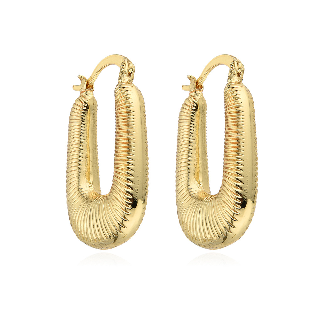 1 Pair Quantity Daily Occasion Fashion Geometric Copper Plating Earrings 1 Pair