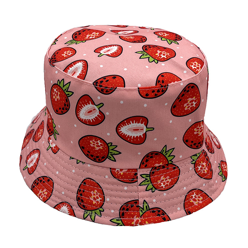 Unisex Hip-hop Sweet Fruit Flat Eaves Bucket Hat display picture 2