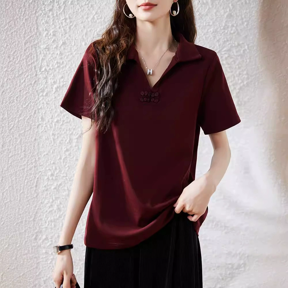 Summer short sleeve T-shirt, (Physicals), plus size, polo collar