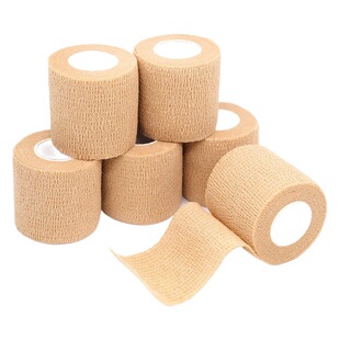Self-adhesive elastic bandage non-woven first aid dressing gauze roll medical pet elastic sports protective bandage wholesale