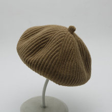 帽子女秋冬季贝蕾帽气质保暖帽街拍青年显脸瘦出游帽毛线针织帽
