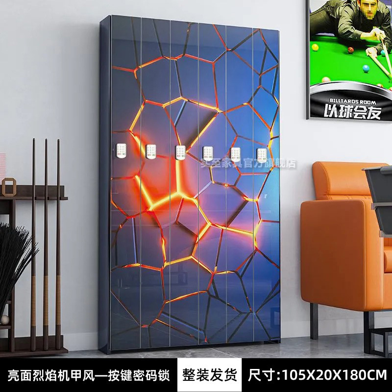 ビリヤードホールロッドキャビネット、ロッド会員ロッドキャビネット、パスワードロック配置、保管ディスプレイカウンター、ビリヤードルームロッドキャビネット|undefined