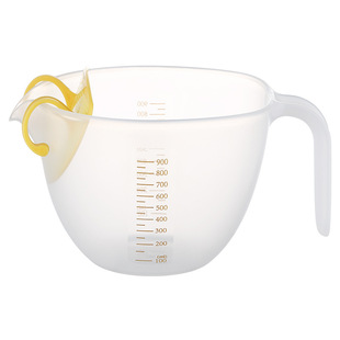 Plastic Measuring Cup Large Capacity Baking Filter Measuring Cup Egg Liquid Filter Cup with Scale Food Grade Multifunctional Filter