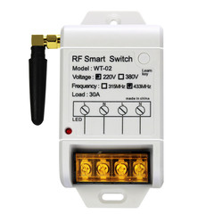 Smart remote wireless AC 220V single-channel high-power 40A water pump light power switch controller