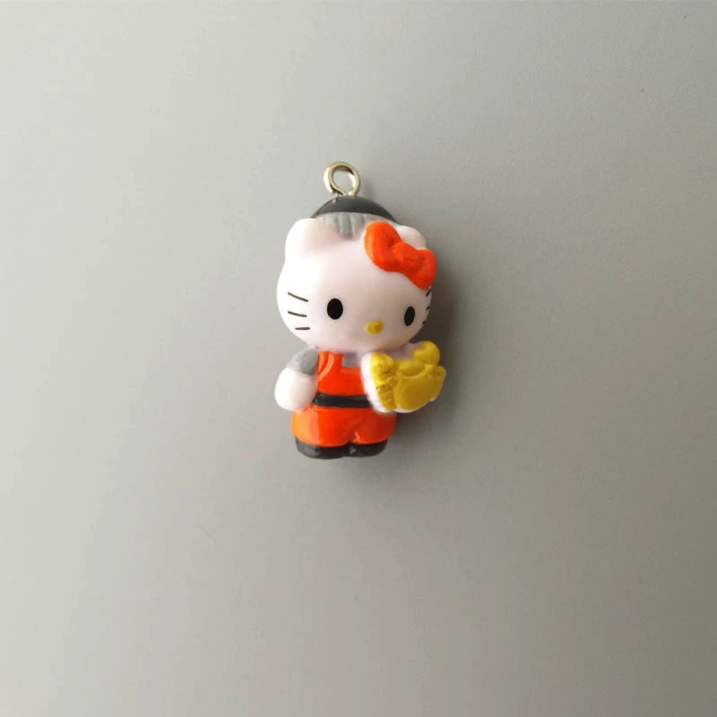 Hello Kitty, маленькая мини-фигура, подвеска, handmade