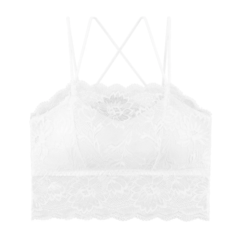 Lace tube top, underwear, protective underware, supporting wireless bra, thin top with cups