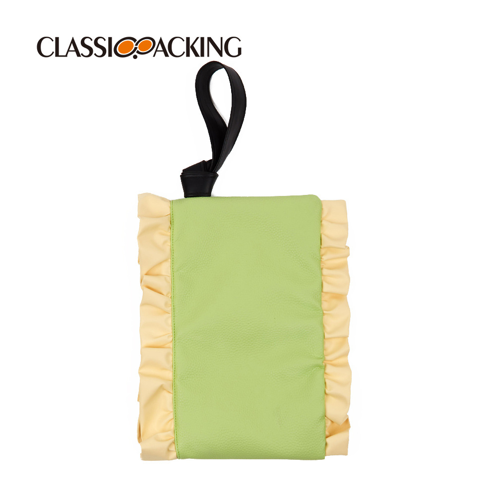 Japonés simple bolsa de lavado de gran capacidad empalme plegable diseño cuidado de la piel bolsa de almacenamiento salir bolsa de maquillaje portátil