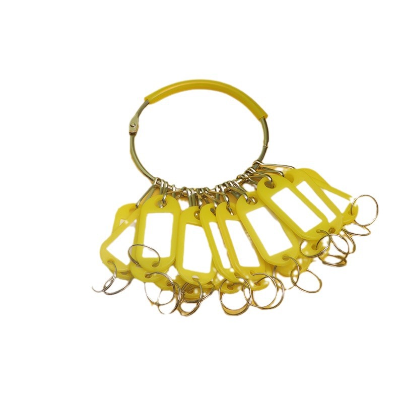 (2개) 국경 키 체인 임대 키 플레이트 키 링 분류 금속 키 링 키 스토리지 링 키 로고