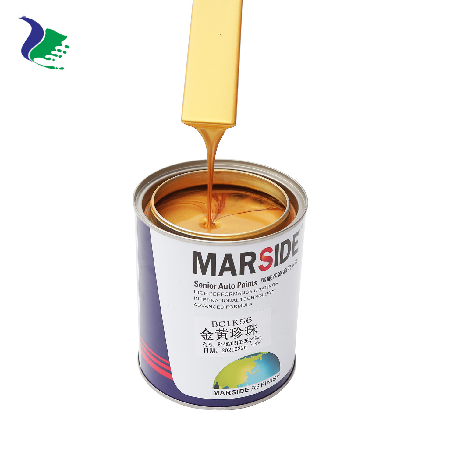 马施帝 调漆色母 1K银粉珍珠彩银实色 油漆 面漆 广州厂家直销