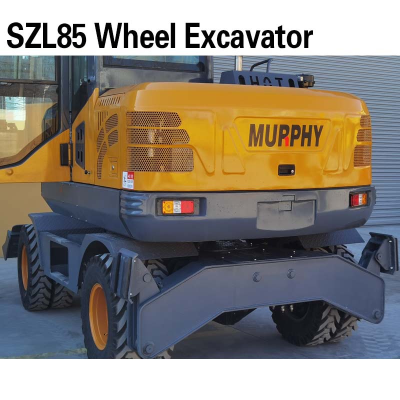 反铲挖掘机85型轮式 适应全地形 小型轮式挖掘机墨菲 厂家销售