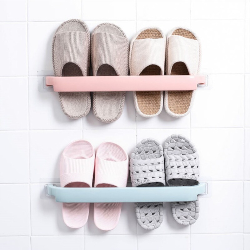 No-Drill Towel Rack Nordic Style Towel Bar Plastic Kitchen Cloth Rack Bathroom Storage Rack