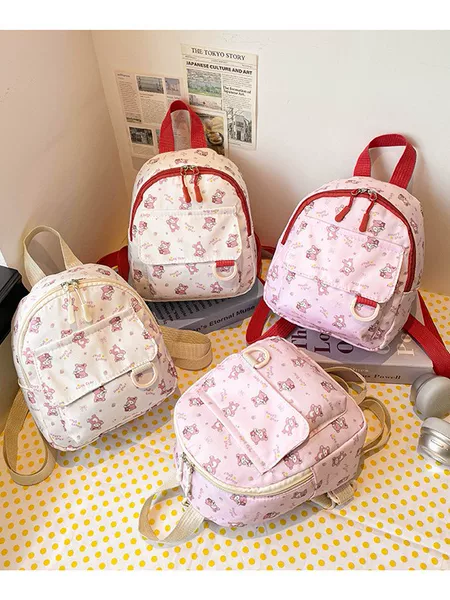 New Children's Backpack, Korean Style Backpack, Cute Corduroy Women's Bag, Simple Casual Mini Sweet Backpack