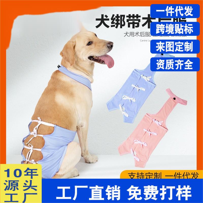 Roupas simples e populares de recuperação para cães em hospitais de animais de estimação após esterilização, alças para cães, roupas anti-mordidas e anti-lamber