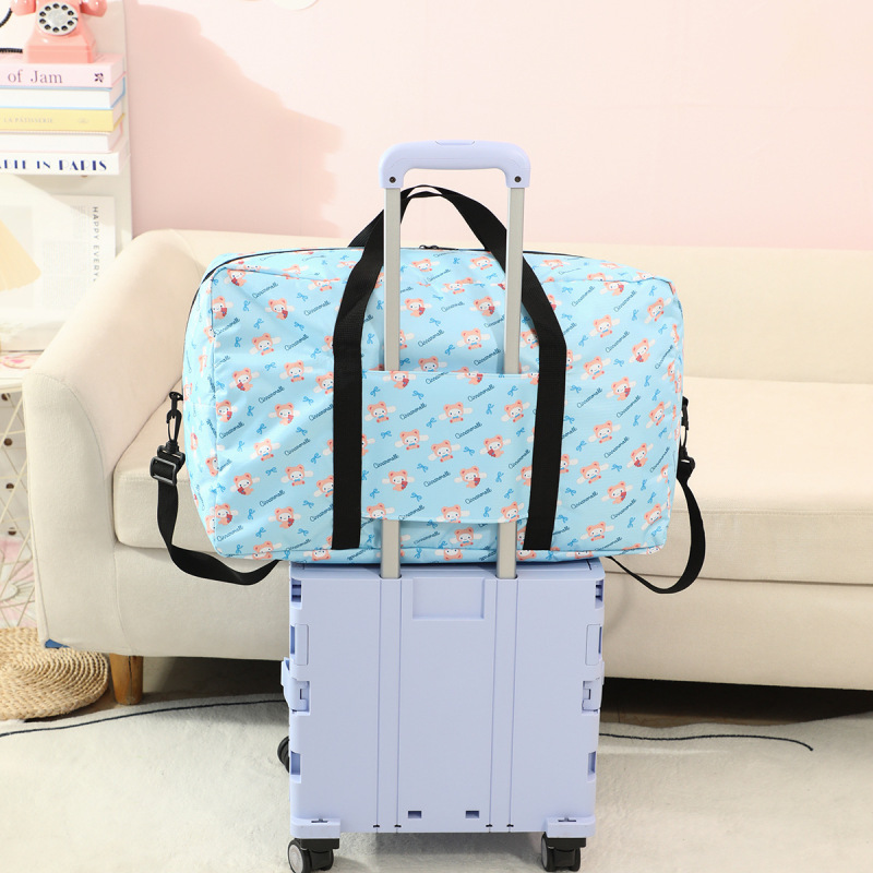 かわいい漫画の荷物バッグ、大容量の荷物収納バッグ、旅行バッグ、スーツケースに掛けることができ、クロミ|undefined