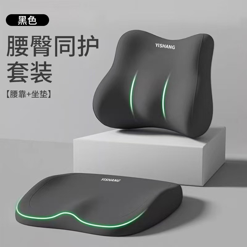 Mysterious black [lumbar support + cushion]