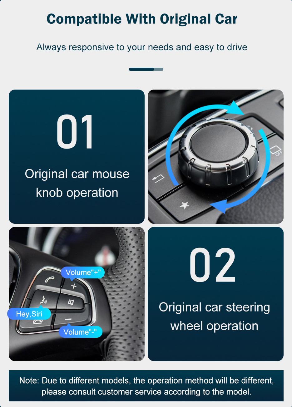 RoadTop Wireless Apple CarPlay Is Suitable for Mercedes-benz NTG4.5/4.7 Decoder Module Decoder Box