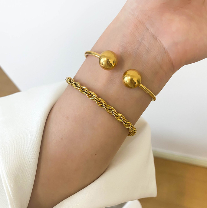 17g Weight 0.03µm-0.05µm Gold Plating Thickness PVD Coated Gold Plating Process PVD Coated Real Gold Plated 18K Gold Heart 304 Stainless Steel Titanium Steel Simple Style Waterproof Non Tarnish 304 Stainless Steel Titanium Steel