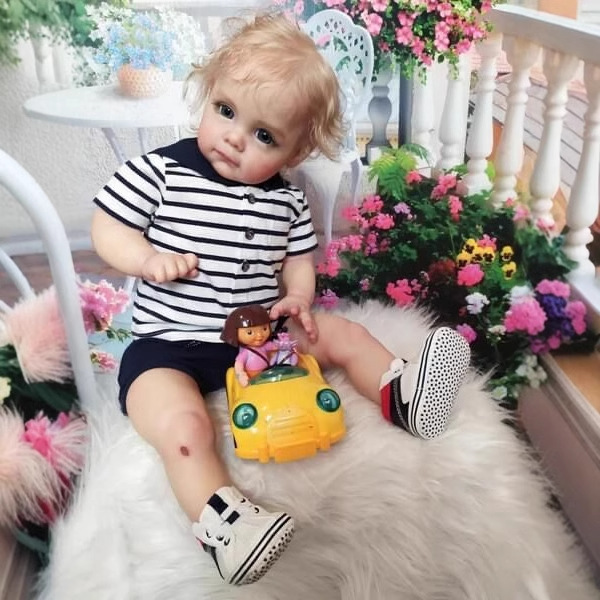 Muñeco Bebé Reborn Realista Maggi Boy de Vinilo para Niños