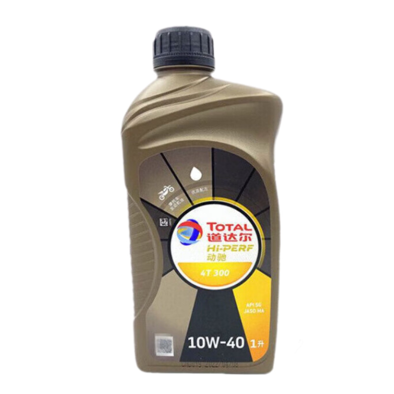 道达尔摩托车机油4T四冲程发动机润滑油10W40SG 1升道达尔300原银