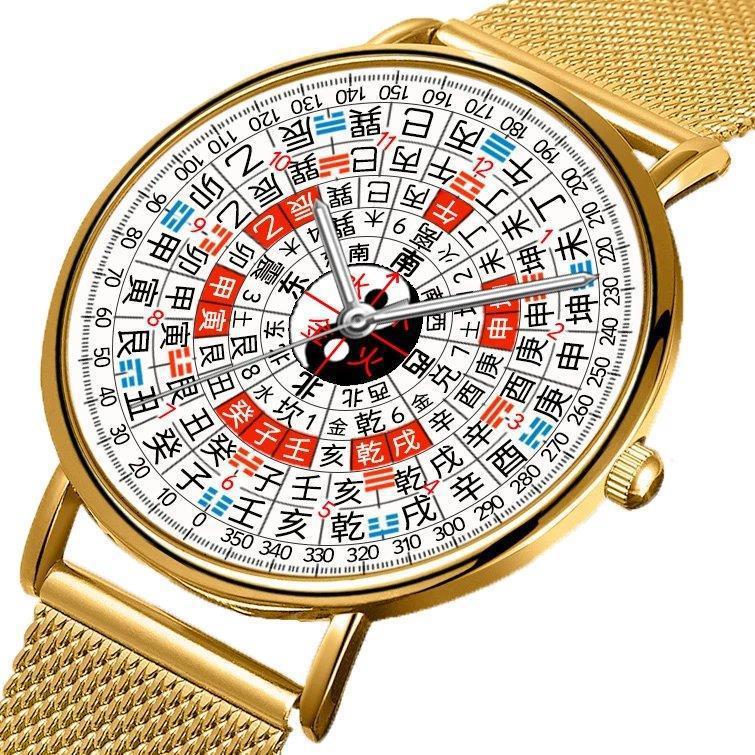 2025新款男士中国风12时辰二十四节气个性复古风中医养生八卦手表