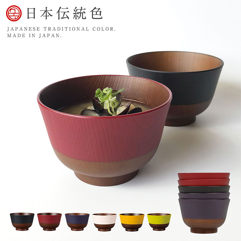Hehe (kawai) Japanese imported miso soup bowl large noodle bowl household Japanese anti-fall mildew dishwasher available