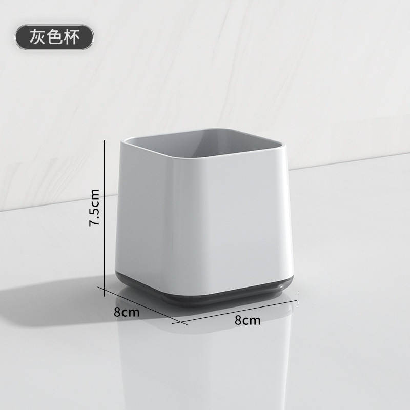 Estante de cepillo de dientes para el hogar, taza de enjuague bucal sin perforación para el baño, taza de cepillo para dientes, juego de caja de almacenamiento de pared para el baño